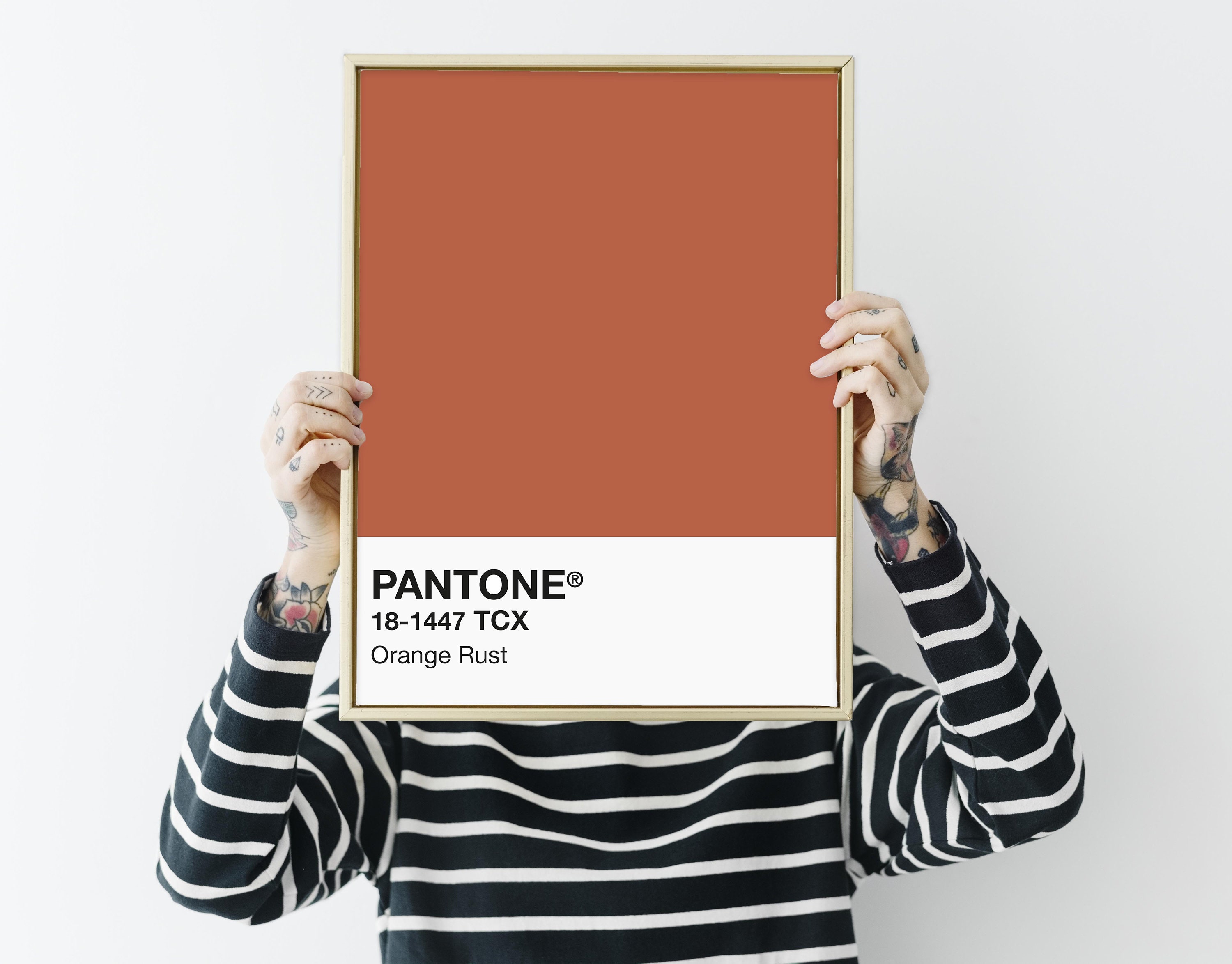 Orange Rust Pantone Print INSTANT DOWNLOAD Pantone Print | Etsy