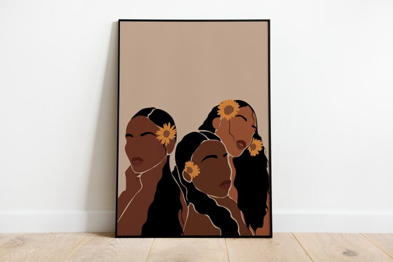 Black Woman Art, African Art Digital Prints, INSTANT DOWNLOAD