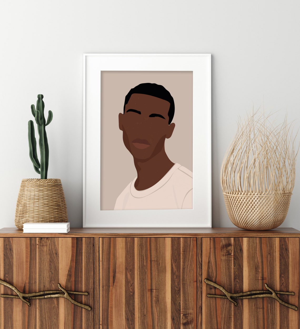 Black Man Print African Wall Art Fashion Print African | Etsy