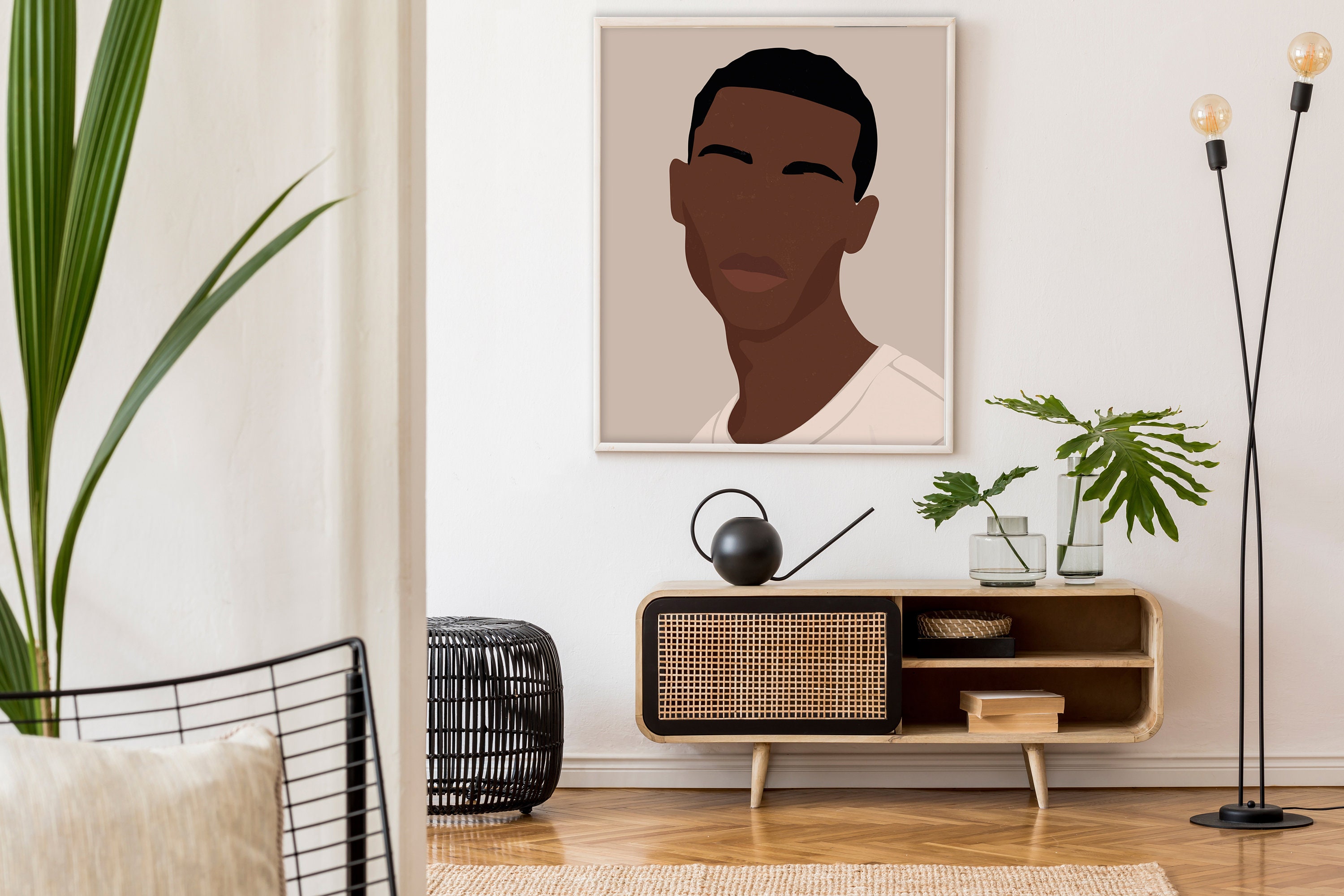 Black Man Print African Wall Art Fashion Print African Etsy