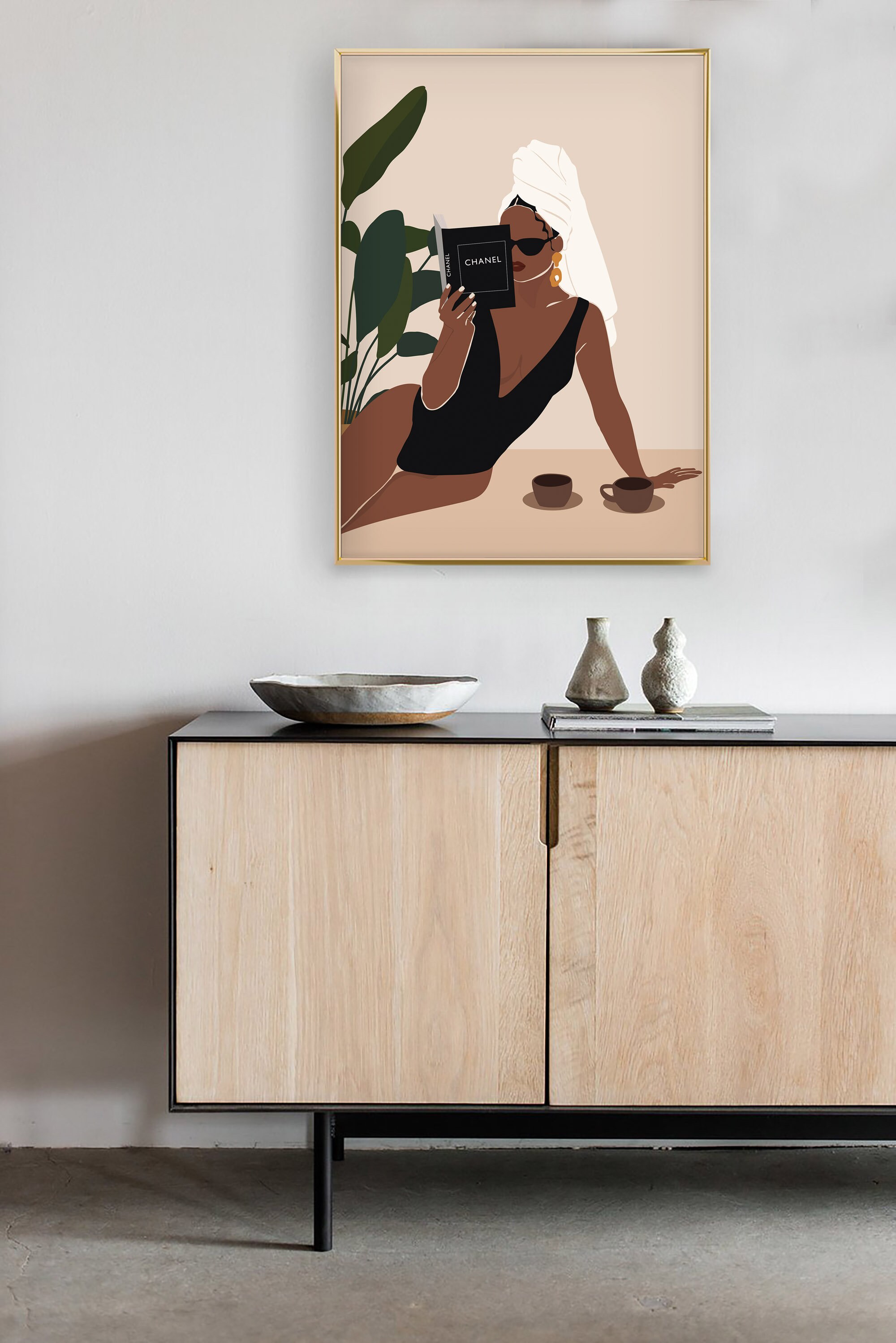 Black Girl Magic Art Minimal Wall Art Black Girl Wall Art Etsy UK