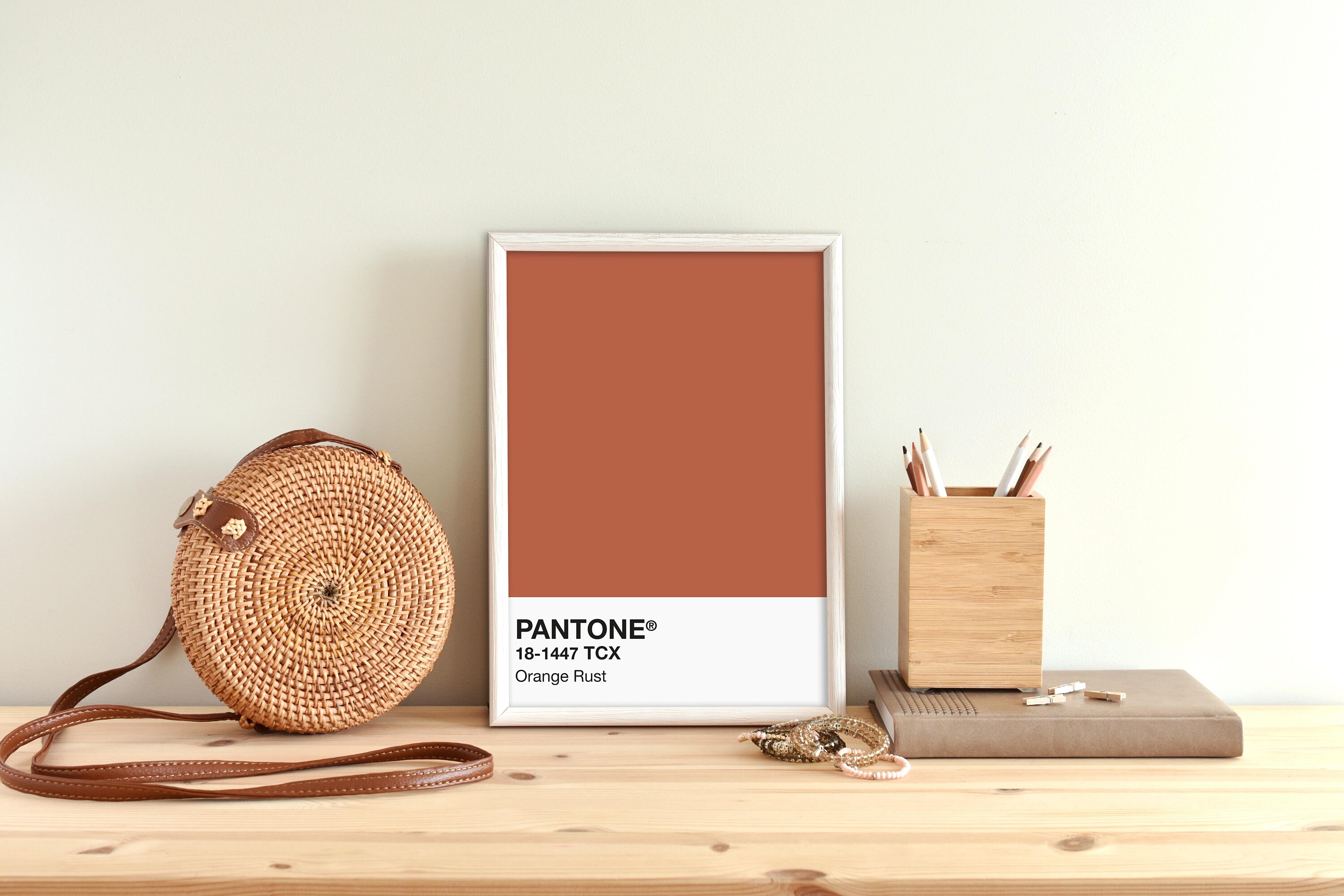 Orange Rust Pantone Print INSTANT DOWNLOAD Pantone Print | Etsy