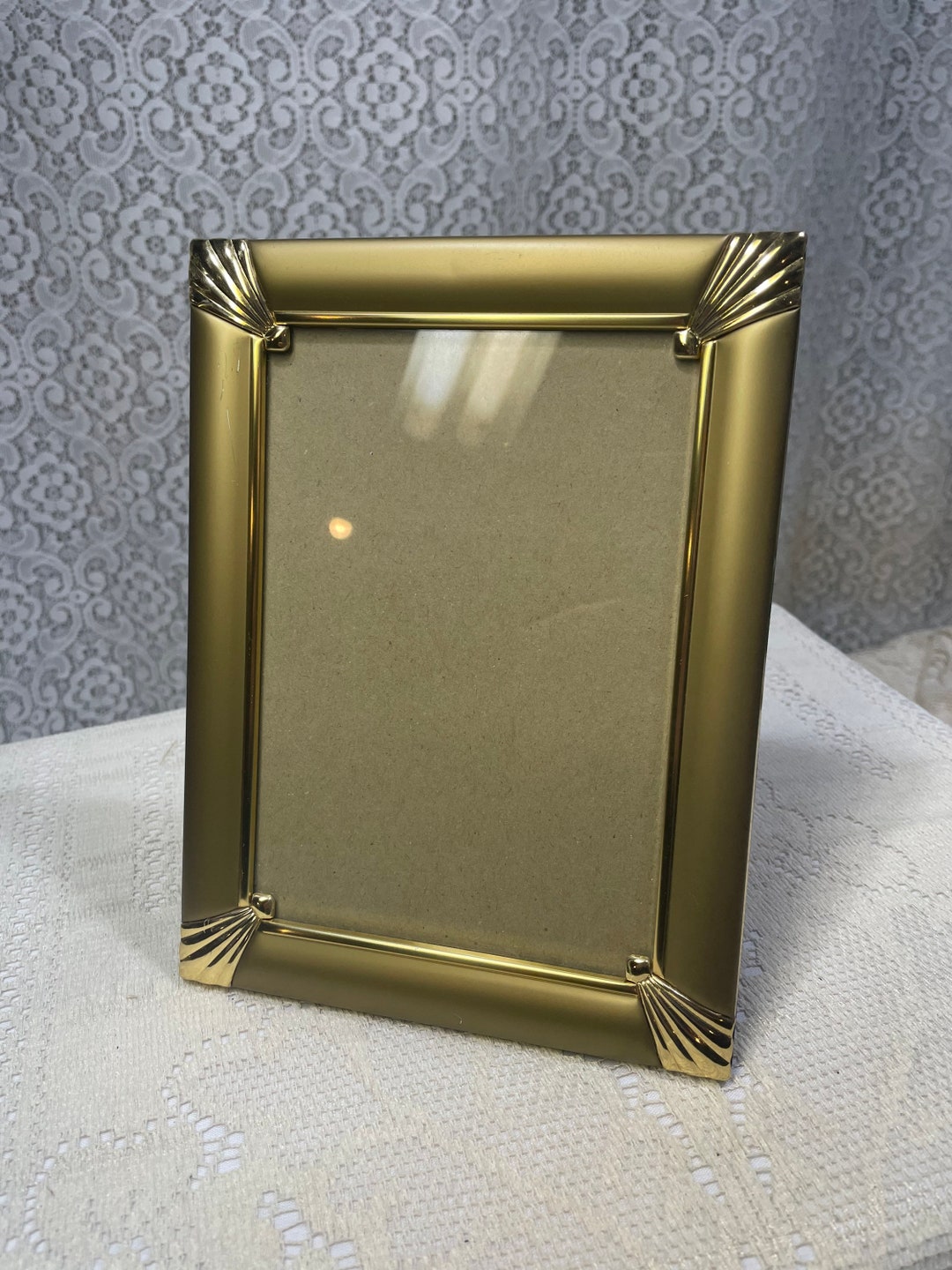 Vintage 5x7 Ornate Gold Metal Picture Frame ,vintage 5x7 Picture Frames