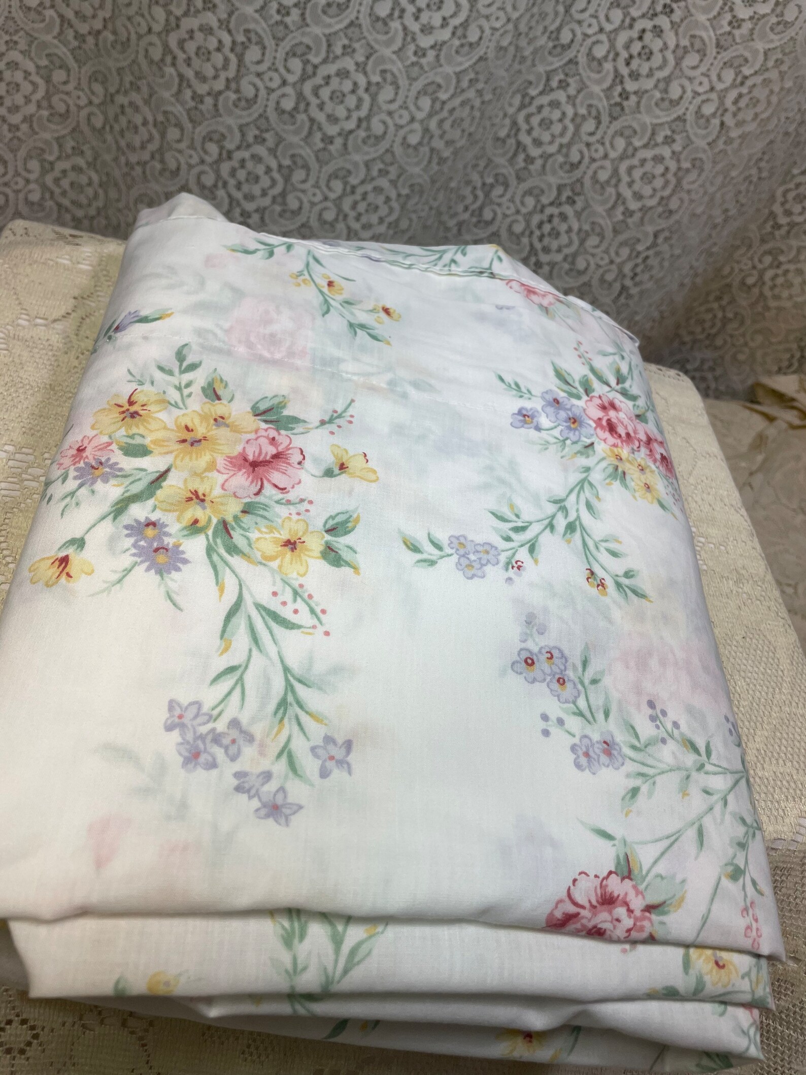 Vintage Full Flat Floral Sheet Vintage Full Sheets Vintage - Etsy