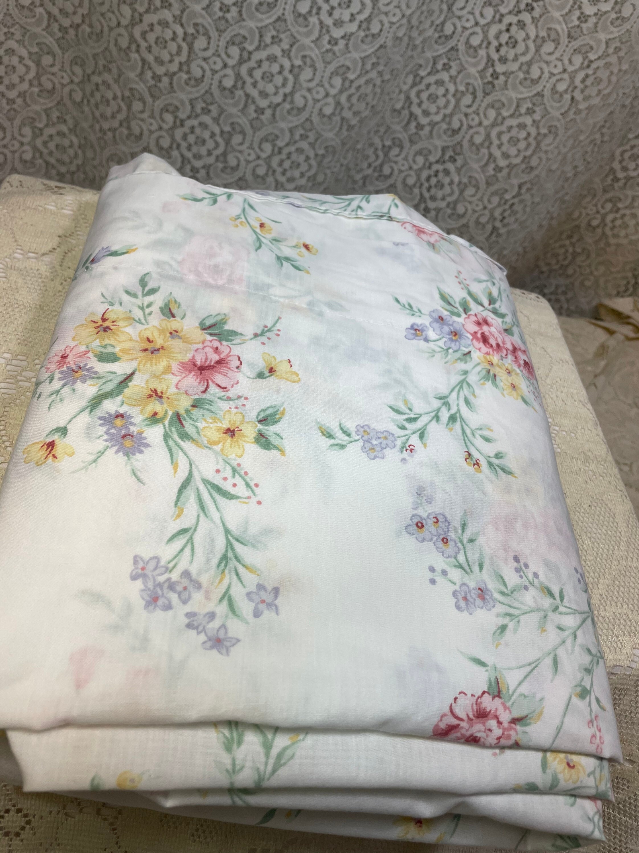Vintage Full Flat Floral Sheet Vintage Full Sheets Vintage - Etsy
