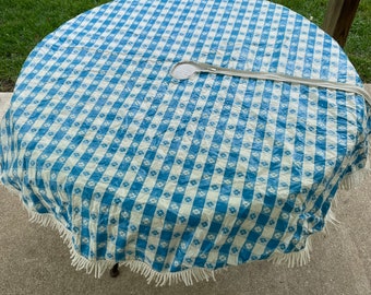 Blue and White Checkered Tablecloth - Etsy Blue and White Checkered Tablecloth - Etsy