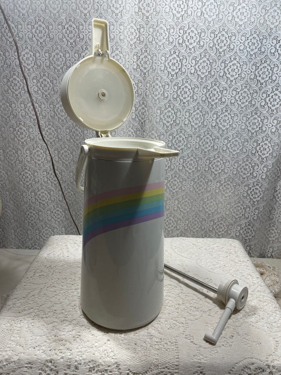 Vintage Phoenix Rainbow Pump Thermos Dispenser, Vintage Thermos Pump  Dispenser, Vintage Party Supplies, Rainbow Party Supplies, Unicorns. 