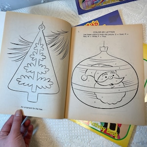Vintage Christmas Coloring Books, Christmas Coloring Books , Holiday ...
