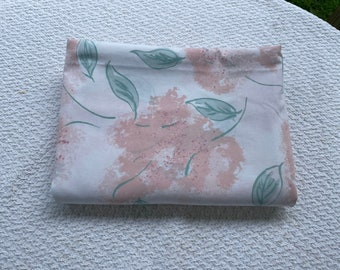 Vintage Twin Flat Pink Green Floral Sheet, Vintage Twin Sheets, Vintage Sheets, Floral Sheets, Twin Sheets, Vintage Twin Flat Sheets,