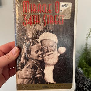 Vintage The Original Miracle On 34th Street VHS, , Vintage Christmas movies, Christmas movies, vintage Christmas, Christmas VHS.