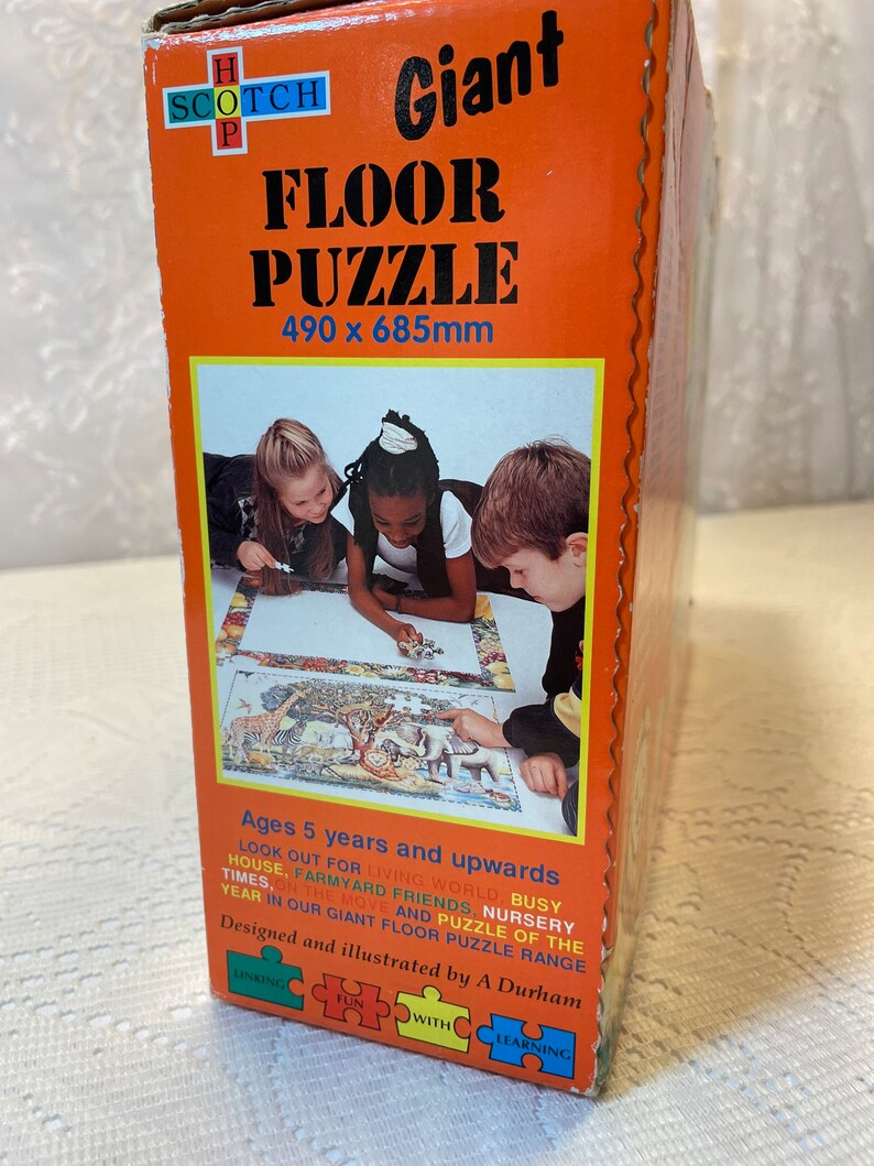 Vintage African Kingdom Giant Floor Puzzle Vintage African Etsy