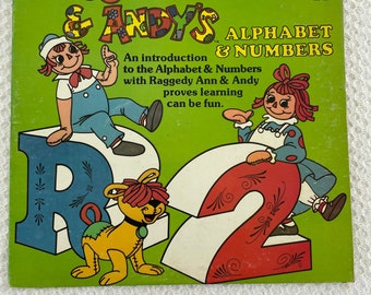 Vintage Raggedy Ann And Andy Vinyl, Vintage Raggedy Ann, Raggedy Ann And Andy, Vintage Records, Vintage Kids Vinyls. Educational Records.