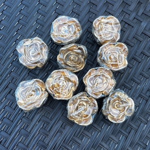 Vintage Gold Rose Floating Candles, Gold Floating Candle, Gold Candles, High Rise Candles, Rose Candles, Vintage Gold Candles,  Hollywood.