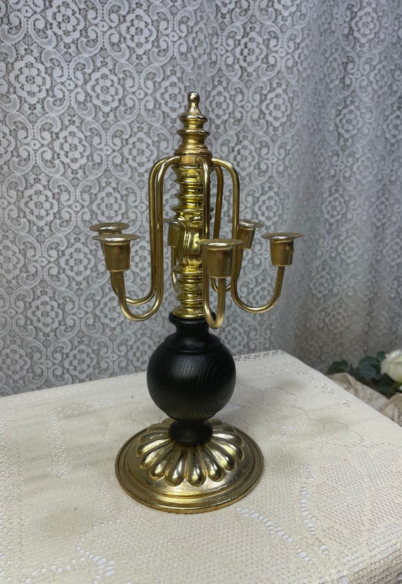 Vintage Brass Mini Candlestick Holders Ornate Candlestick 