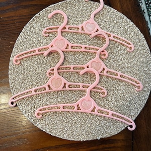 Vintage Pink Baby Clothes Hangers, Pink Baby Clothes Hangers, Baby Hangers, Baby Clothes Hangers, Vintage Baby Hangers, Pink Baby Hangers.