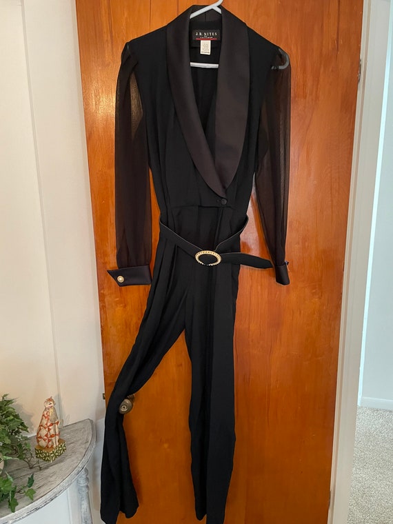 Vintage Size 6 Black Jumpsuit, Vintage Size 6, Bl… - image 5