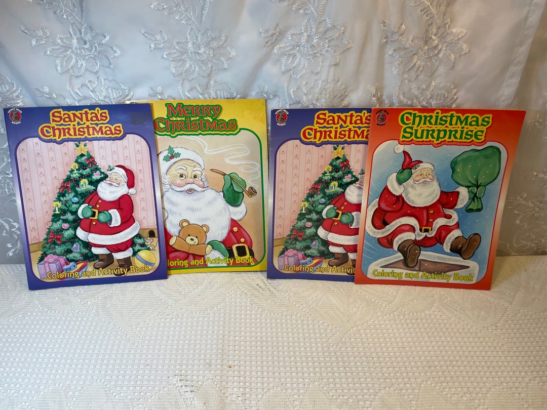 Vintage Christmas Coloring Books, Christmas Coloring Books , Holiday ...