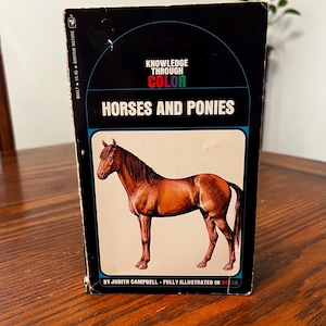 Vintage Horses And Ponies Books, Vintage Horse Books, Horse Books, Vintage Horses, Horses, Horse Decor, 1970s Horses. 1970s Horse Books.