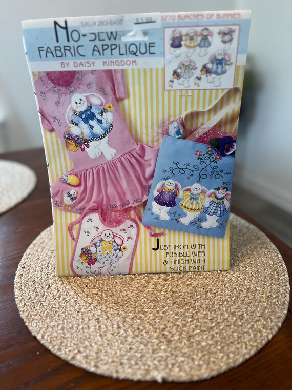 Vintage Easter Fabric Appliqué, Easter Appliqué, … - image 2