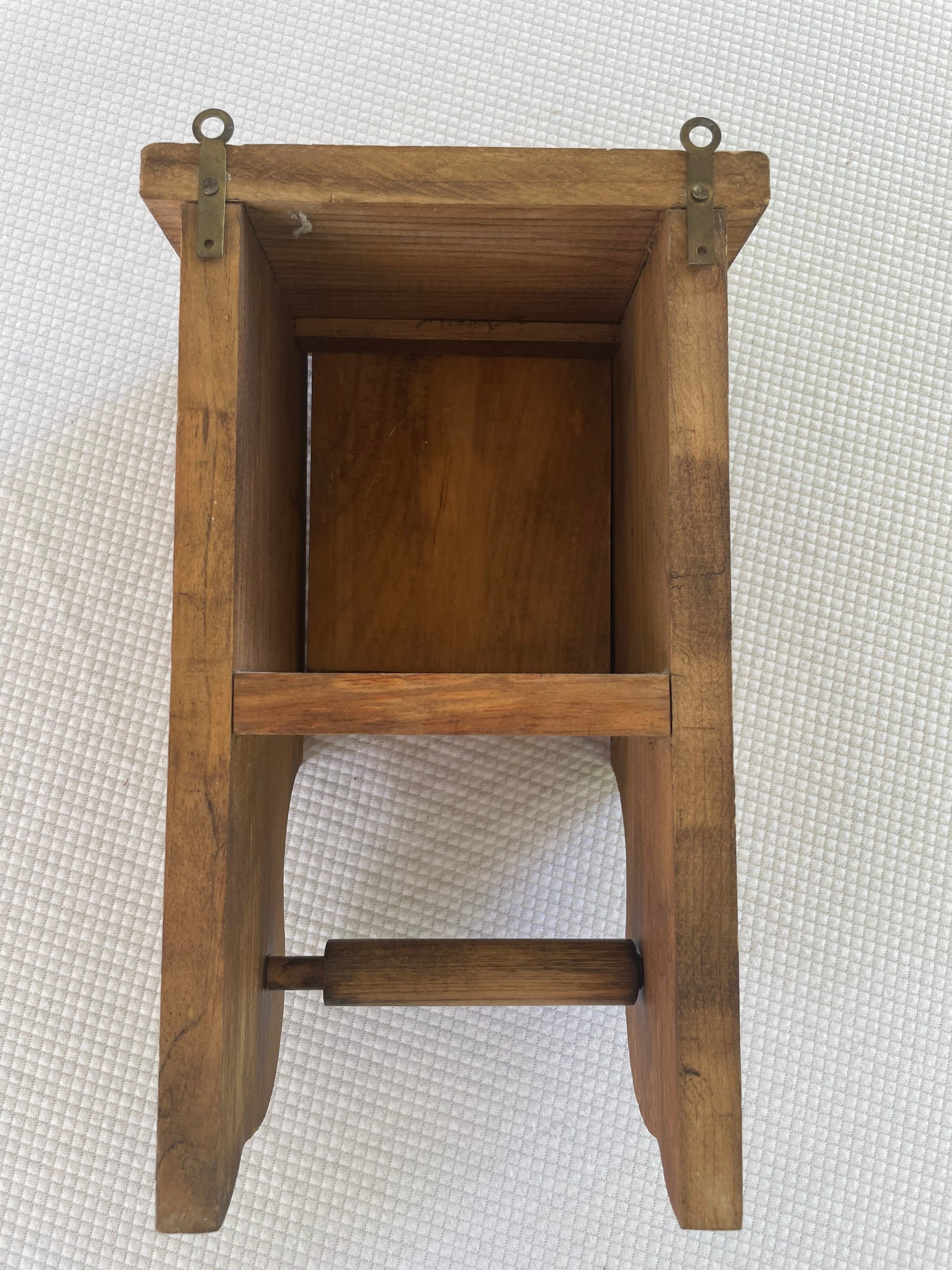 Vintage Wood Bunny Toilet Paper Holder Vintage Toilet Paper Etsy