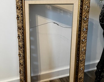 Antique Ornate Gold Wood Frame, Large Ornate Wood Frames, Gold Wood Frames, Wedding Decor, Hollow Frames.