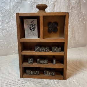 Vintage Backwords Box Collectible, Kitchen Decor, Vintage Kitchen Decor, Wooden Wall Decor, 3d Kitchen Decor, Kitchen Decor.