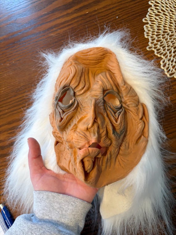 Vintage Halloween Face Mask, Halloween Face Mask, Vintage Halloween Costumes, Halloween Costumes, Green Halloween Face Mask, Halloween. View 2