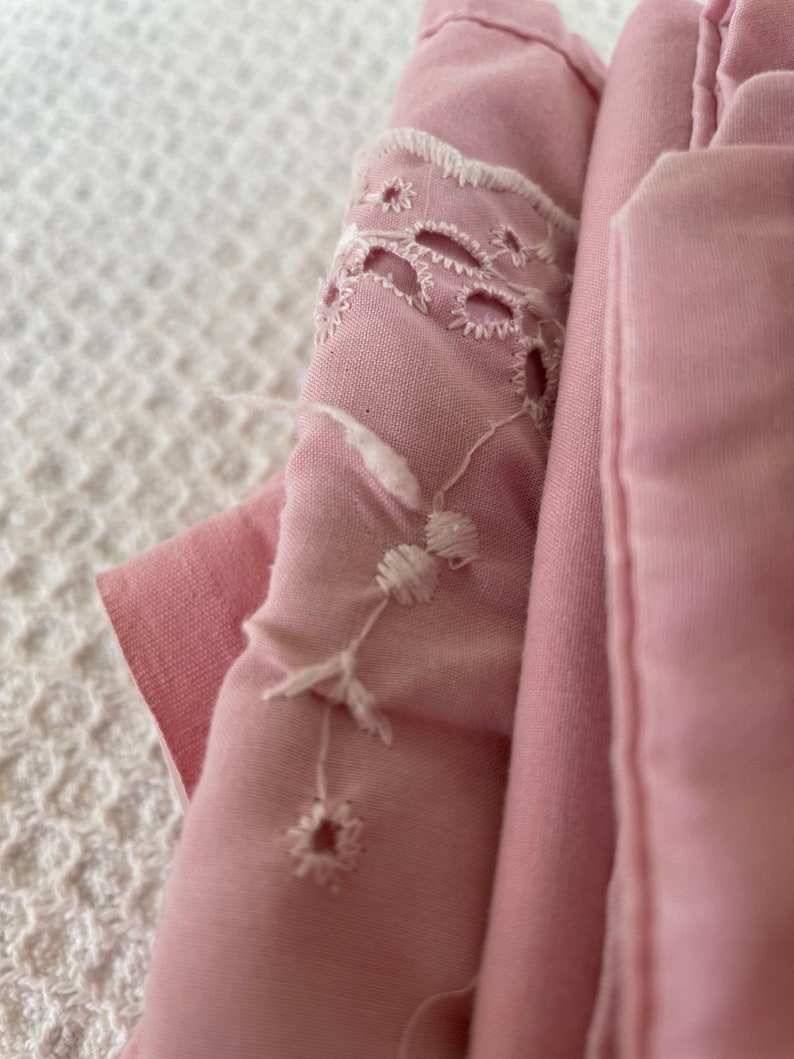Vintage Full Flat Pink Sheet and Pillowcases Vintage Full Etsy