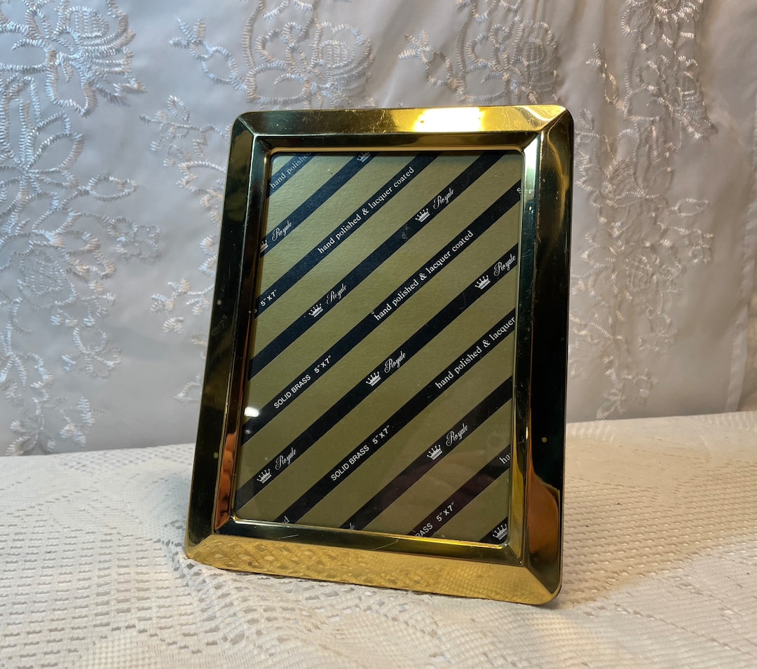 Vintage 5x7 Gold Metal Picture Frame ,vintage 5x7 Picture Frames