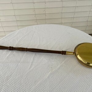 Vintage Copper Pan Long Wood Handle, Vintage Copper Pans, Copper Pans With Wood Handles, Vintage Copper Pans, Long Handled Pans.