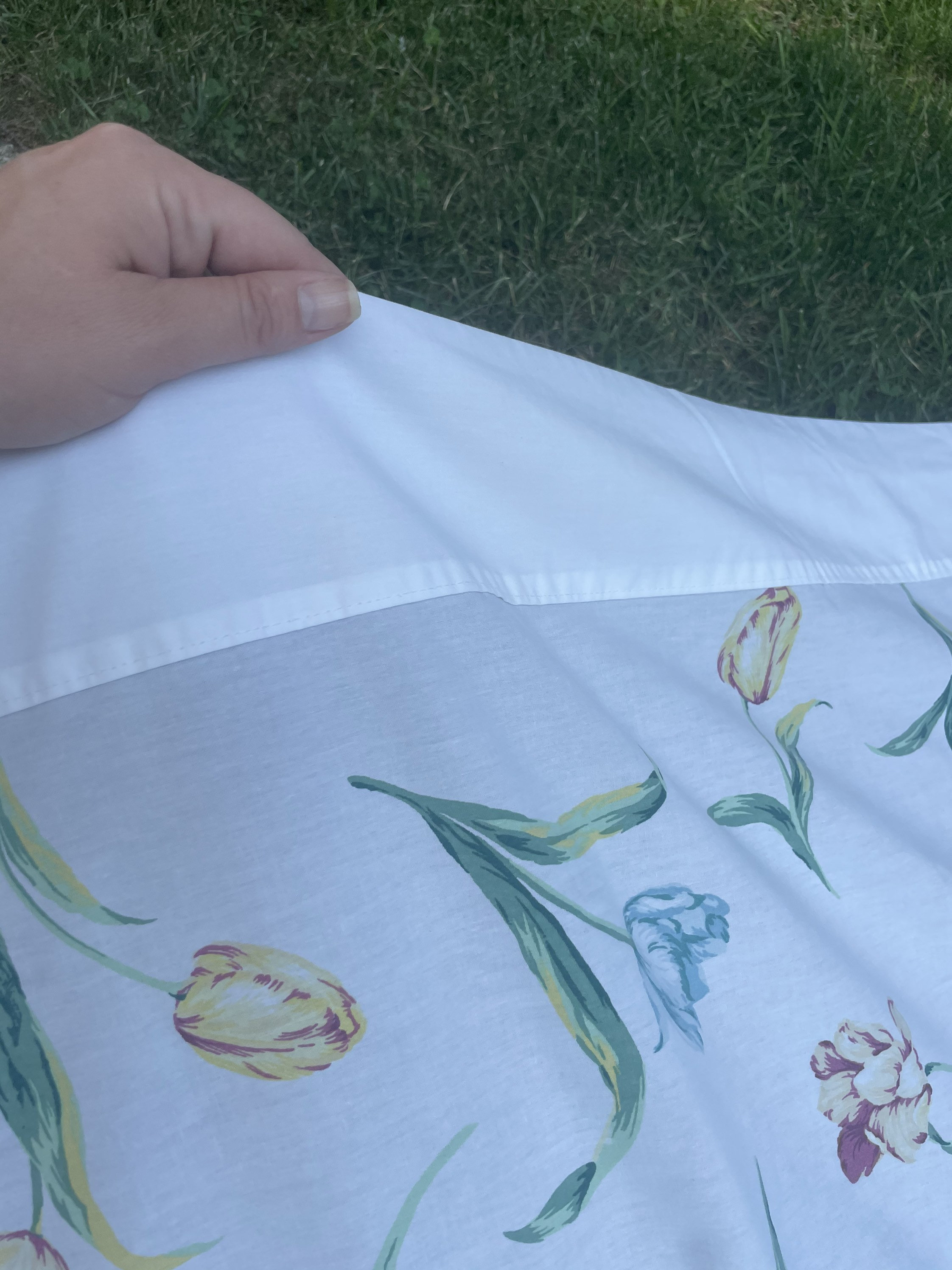 Vintage Queen Floral Tulip Bed Sheet Set Vintage Queen Sheet Etsy