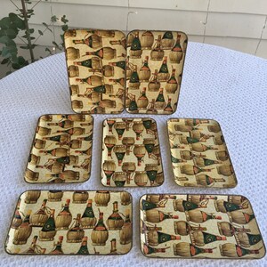 Vintage Viking Trays, Alcohol Proof Viking Tray, Vintage Coasters, Bar Serving Trays, Vintage Bar Accessories. Coasters, Bar Decor.