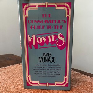 Vintage The Connoisseurs Guide To The Movies, Movie Guide, Vintage Movies, Vintage Movie Guide, Movie Guide Book, James Monaco.