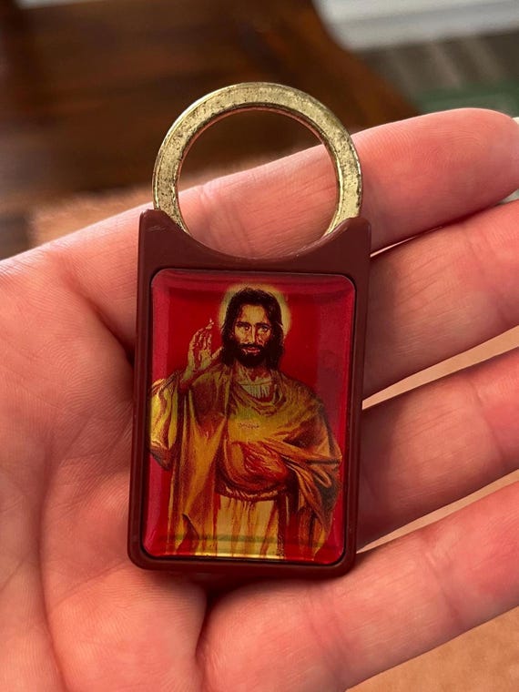 Vintage Jesus Keychain, Jesus Keychain, Jesus, Vintage Jesus, Jesus Gifts, Jesus Decor.