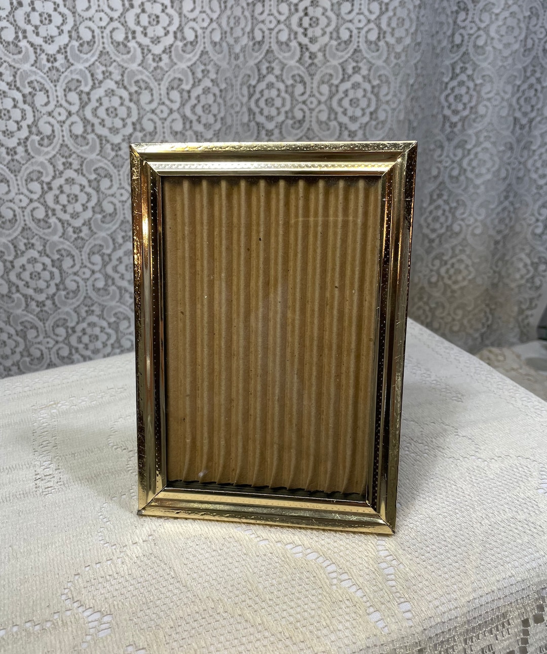 Vintage 5x7 Ornate Gold Metal Picture Frame ,vintage 5x7 Picture Frames