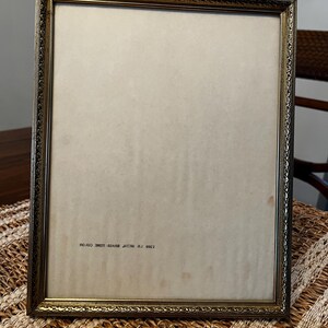 Vintage Ornate 8x10 Gold Metal Photo Frame, Vintage Gold Ornate Photo Frame, Vintage Gold Picture Frames. Vintage 8x10 Photo Frame.