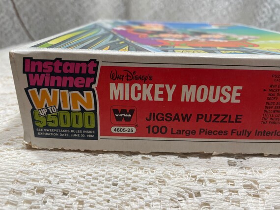 MICKEY MOUSE ★ ヴィンテージ　パズル　ウォルトディズニー Vintage Mickey Mouse Walt Disney Roller Coaster Puzzle