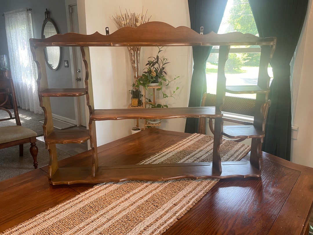 Vintage Wood Display Shelf Display Shelf Vintage Display Etsy