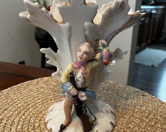Antique Porcelain Pheasant Hunting Vase, Porcelain Vases, Pheasant Hunting Vase, Pheasant Hunting, Bird Hunting Decor, Bird Hunting, Hunting