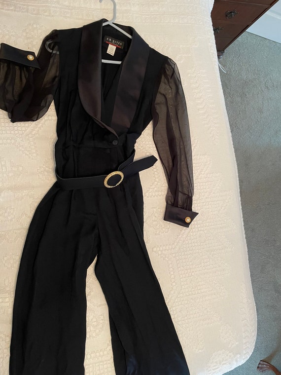 Vintage Size 6 Black Jumpsuit, Vintage Size 6, Bl… - image 8