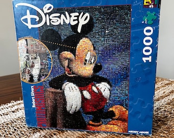 Vintage Mickey Mouse Walt Disney Roller Coaster Puzzle, Vintage