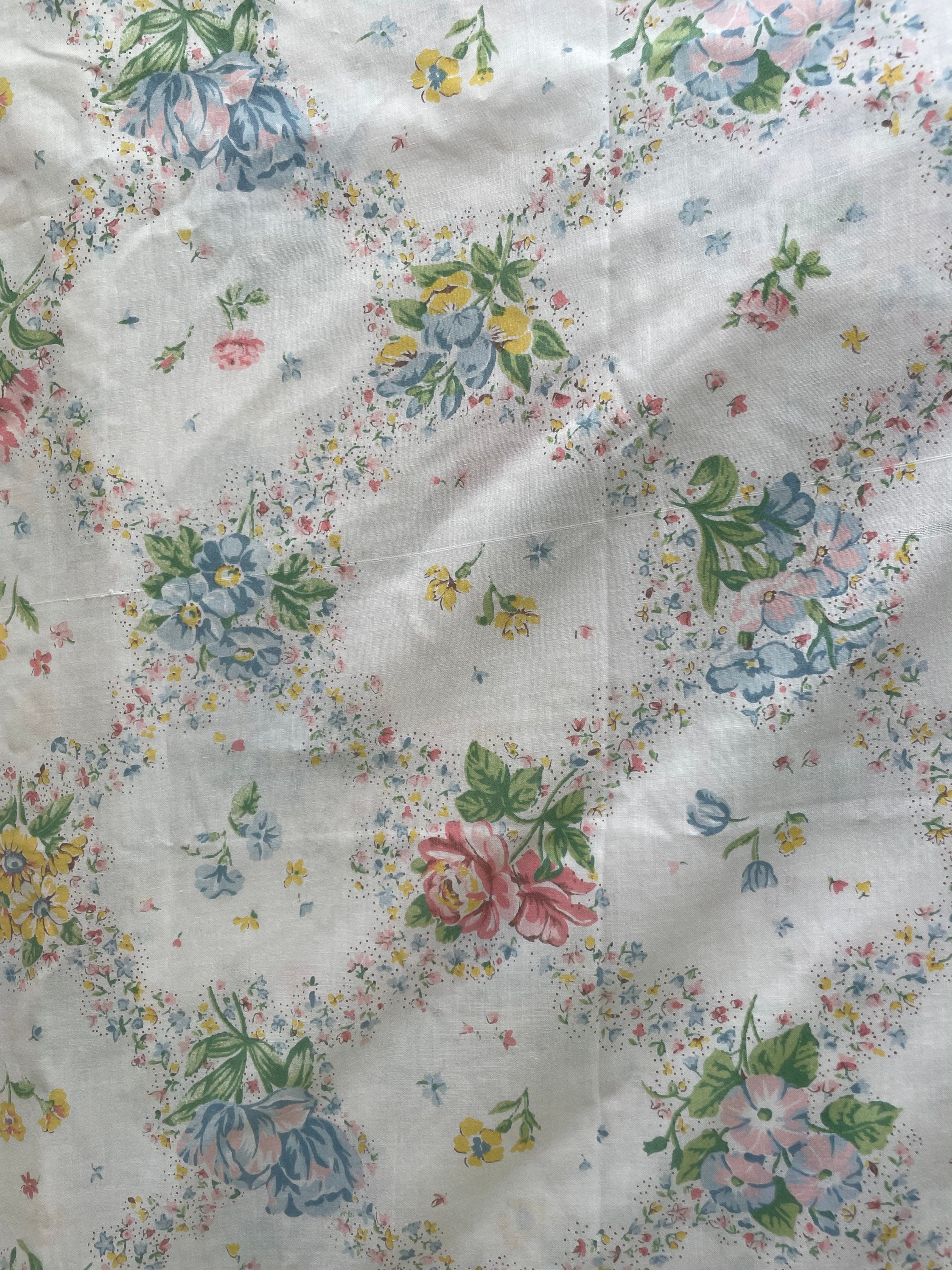 Vintage Twin Sheet Floral Set Vintage Twin Sheets Vintage - Etsy