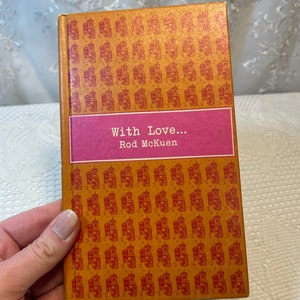 Vintage With Love Rod McKuen Poem Book, Vintage Poem Books, Vintage Poetry Book, Poetry, Vintage Orange Books, Poetry Books, Rod McKuen. image 10