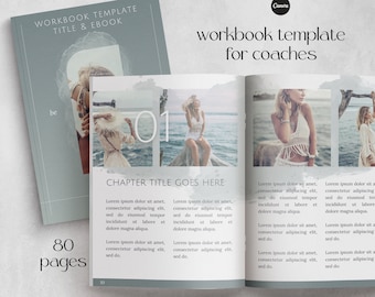 Canva Workbook Template for Coaches: Boho eBook & Lead Magnet (Digital Download)