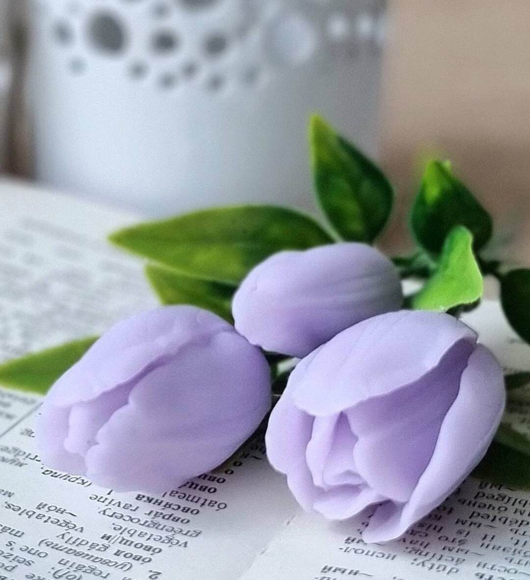 Tulip Mold Set Flower Silicone Mold Flower Soap Mold Resin Mold 3d