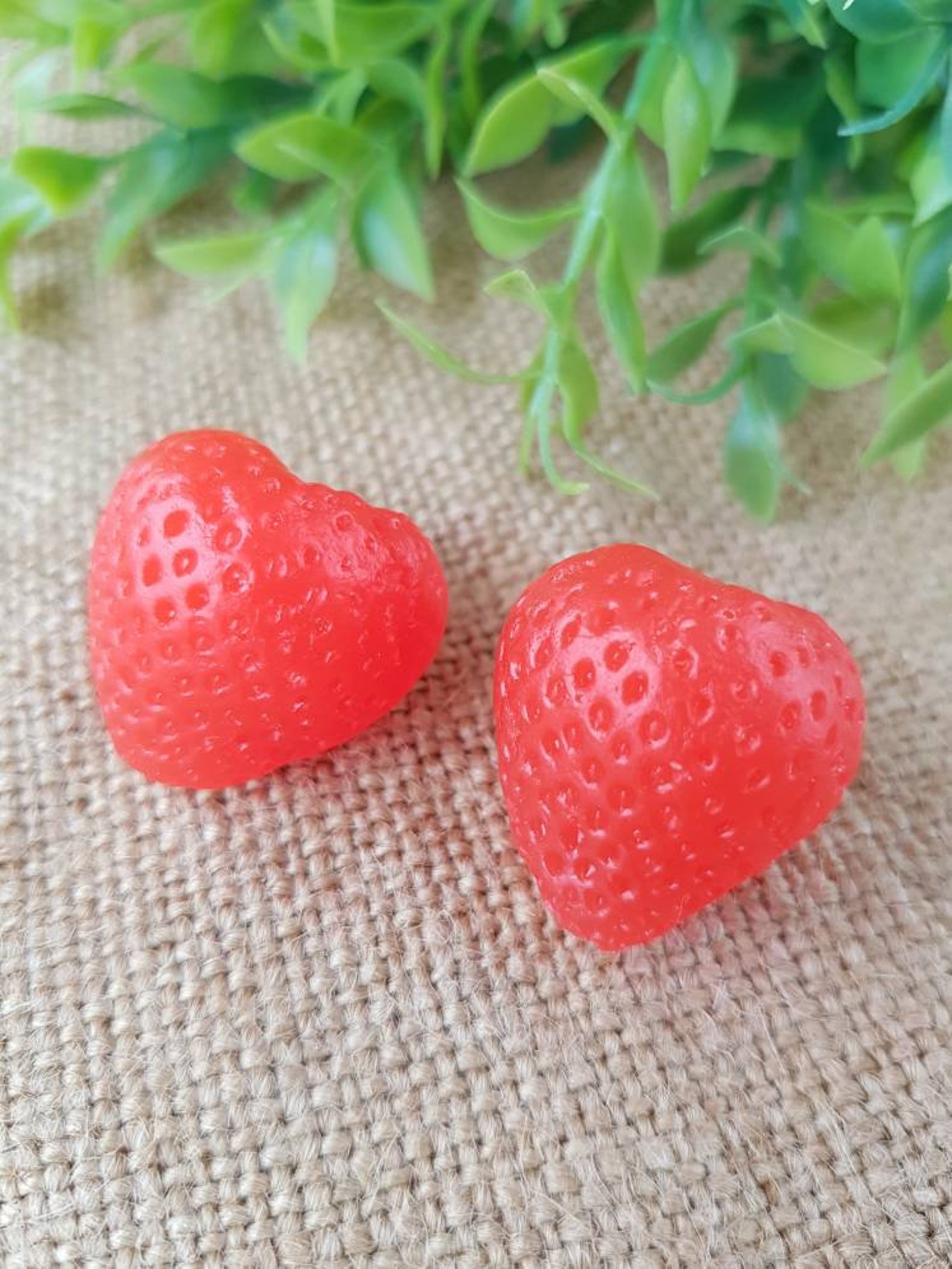 2 Pc Strawberry Mold 3d Silicone Molds Resin Mold Silicone Etsy