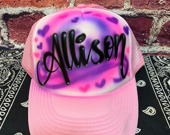 Airbrush trucker hat