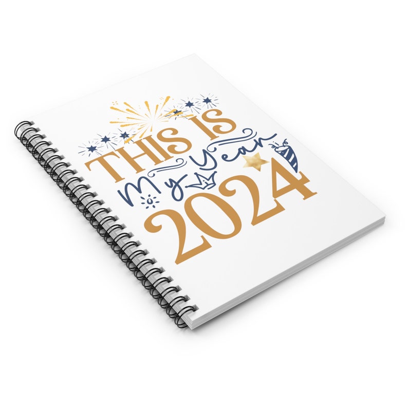 2024 Spiral Notebook Ruled Line, New Year's Notebook, New Year's ...