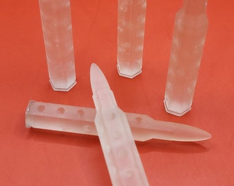556 D6 Bullet Blank Dice 3D Resin Printed Clear Dice