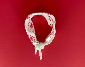 Pañuelo Ojos Rojos, Estampado Original, Diseño y Estampado de California